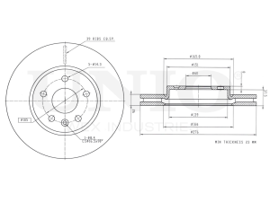 Front brake disc photo
