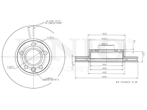 Front brake disc photo