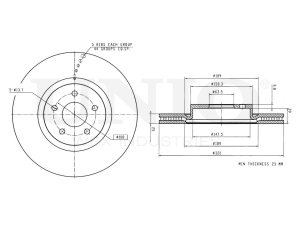 Front brake disc photo