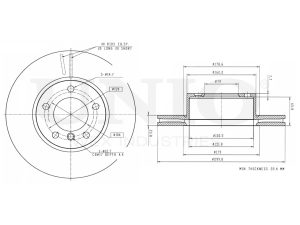 Front brake disc photo