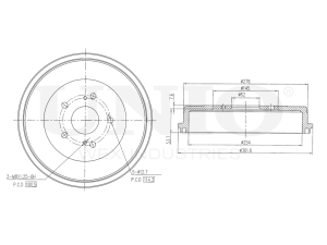 Rear brake drum photo