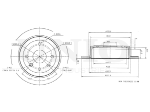 Rear brake disc photo