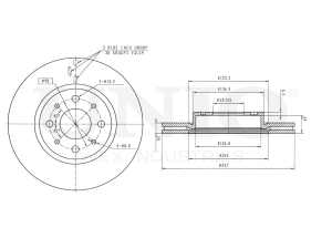Front brake disc photo