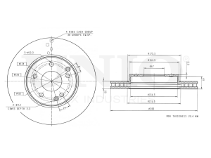 Front brake disc photo