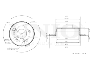 Rear brake disc photo