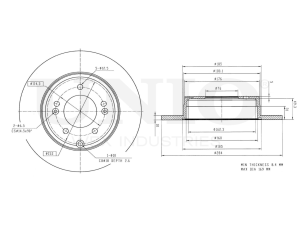 Rear brake disc photo