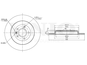 Rear brake disc photo