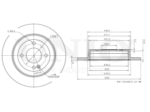 Rear brake disc photo