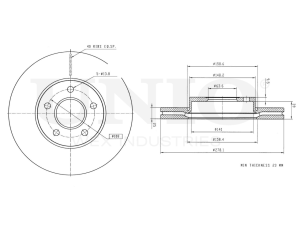 Front brake disc photo