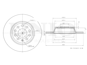 Rear brake disc photo