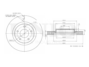 Front brake disc photo