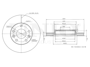 Front brake disc photo