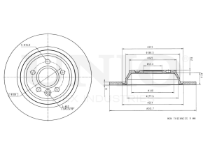 Rear brake disc photo