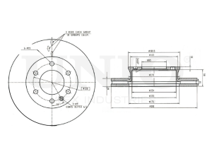 Front brake disc photo