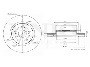 Front brake disc photo