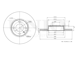 Front brake disc photo