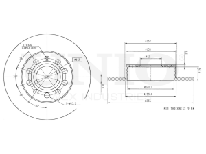 Rear brake disc photo