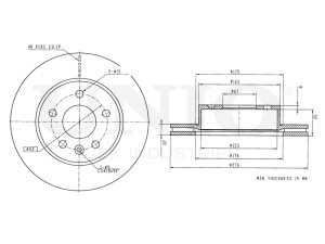 Front brake disc photo