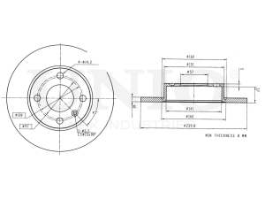 Rear brake disc photo