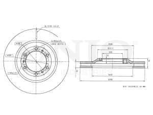 Front brake disc photo