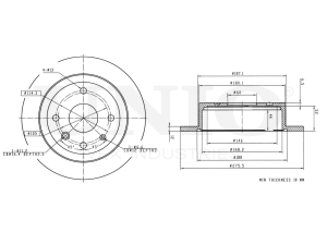 Rear brake disc photo