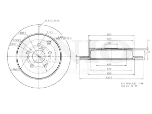 Rear brake disc photo