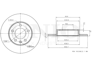 Rear brake disc photo