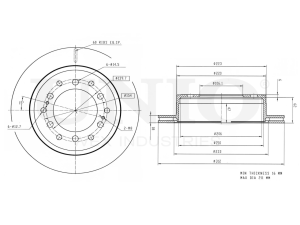 Rear brake disc photo