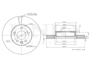 Front brake disc photo