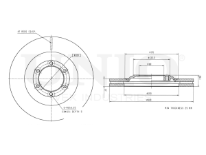 Front brake disc photo