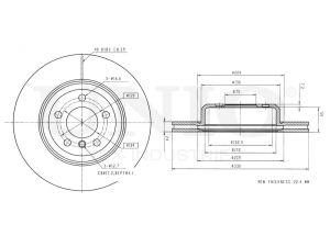 Front brake disc with Geomet® coating photo