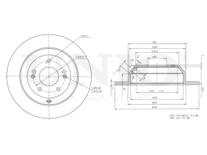 Rear brake disc with Geomet® coating photo