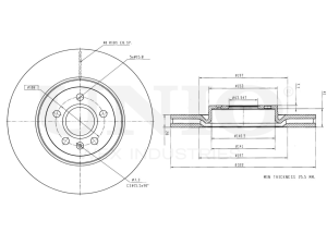 Front brake disc with Geomet® coating photo