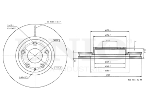 Front brake disc photo