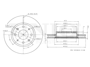 Front brake disc photo