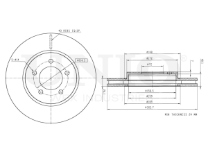 Front brake disc photo