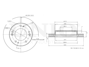 Front brake disc photo