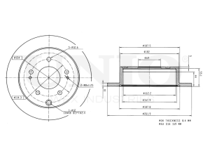 Rear brake disc photo
