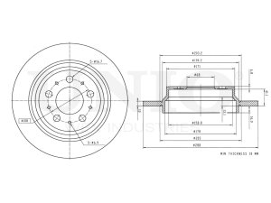 Rear brake disc photo