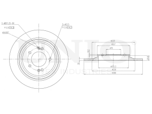Rear brake disc photo