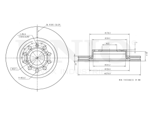 Front brake disc photo