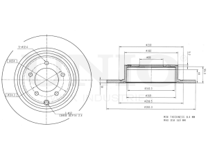 Rear brake disc photo