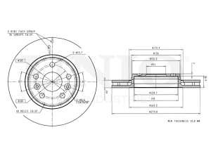 Front brake disc photo