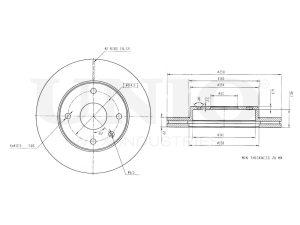 Front brake disc photo
