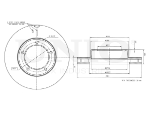 Front brake disc photo