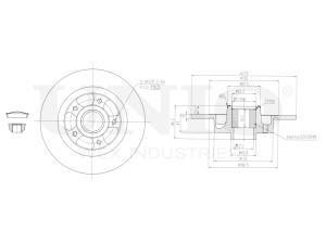 Rear brake disc photo