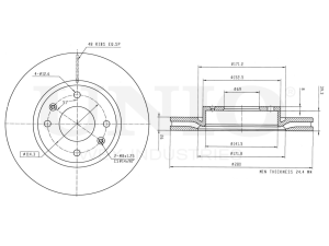 Front brake disc photo