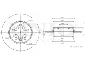 Rear brake disc photo