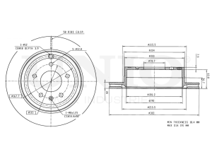 Rear brake disc photo