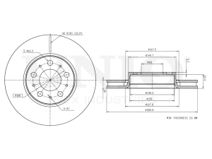 Front brake disc photo